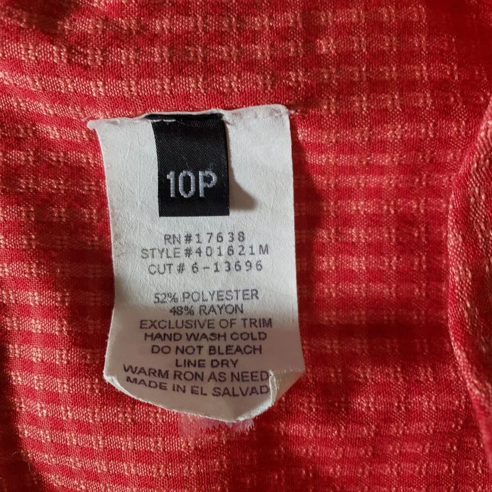 Y2K Miss Dorby Womens Plaid Maxi Dress 10‎ Petite Red Euro Summer Picnic Casual
